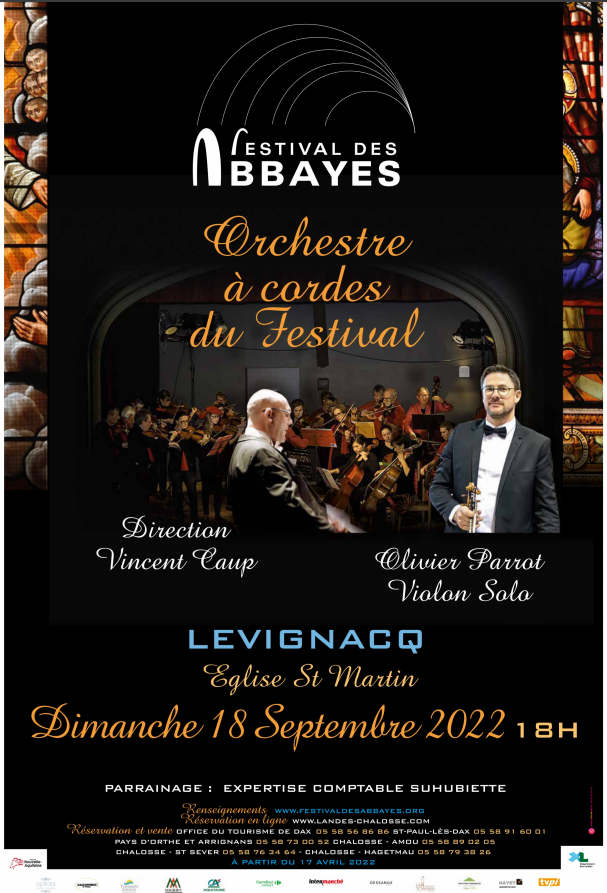 Affiche Festival des abbayes Lévignacq